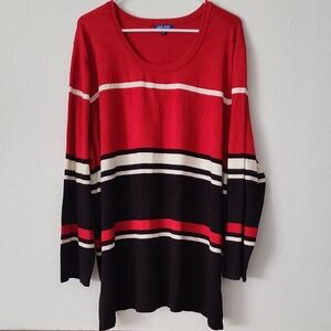 Liz & Me Long Sleeve Scoop Neck Tunic Sweater Excellent Gently Worn Condition